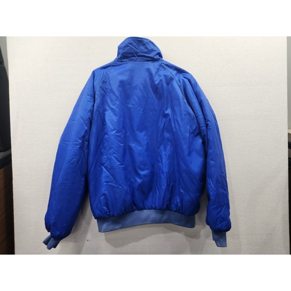 Vtg 90's Columbia Men's Coat Sz XL Blue Teal Reversible Thinsulate Bomber Jacket - Picture 7 of 15